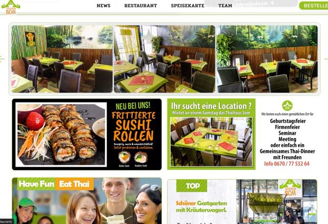 Website Thaihaus Som – Restaurant