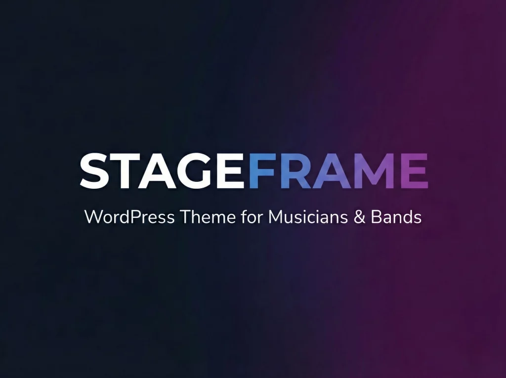 StageFrame Logo (WordPress Theme)